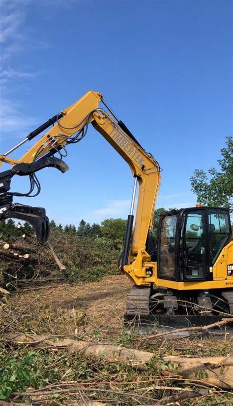 felling grapple mini excavator|rotobec mini excavator grapple.